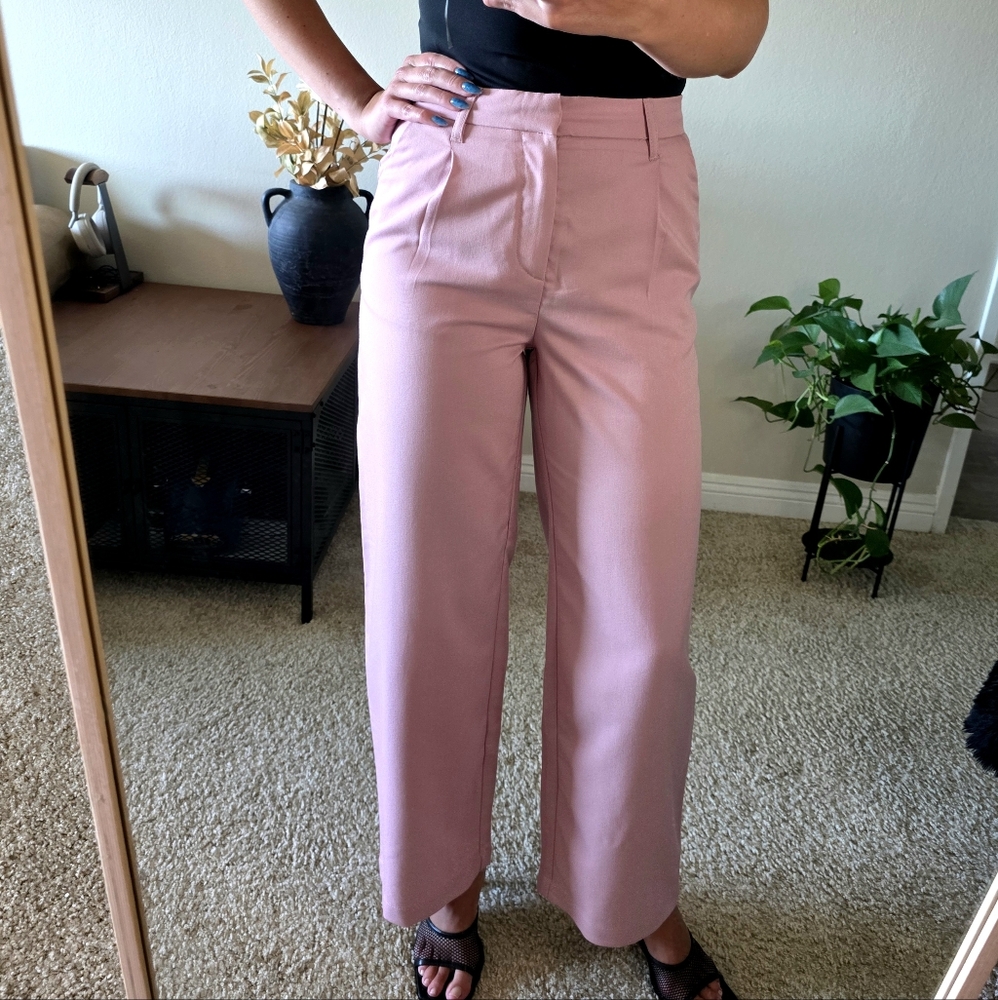 H&M Blush Wide Leg Pants